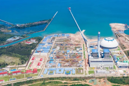 Huadian 2X 350MW coal-fired power station in Nukgang, Weat port, Cambodia