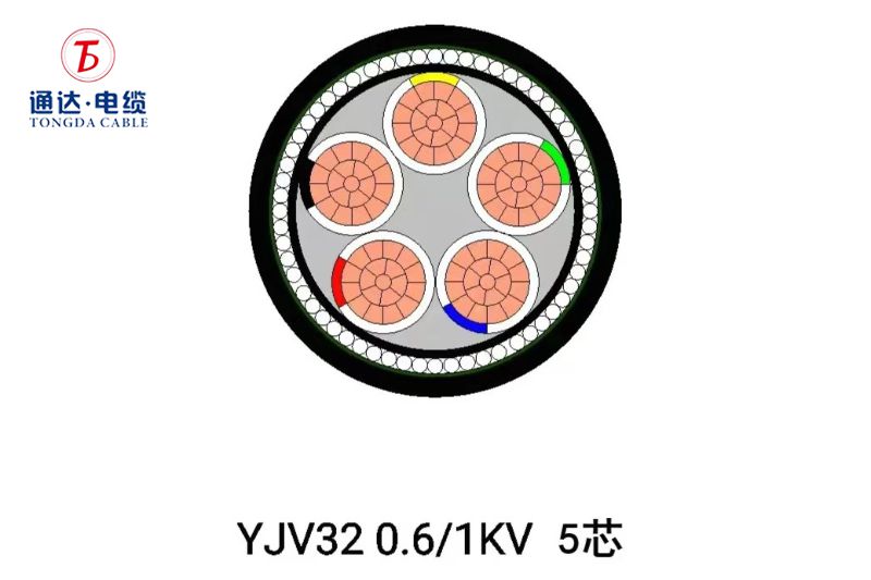 Multi Core XLPE Insulated Steel Wire Armored  PVC Sheated Power Cable