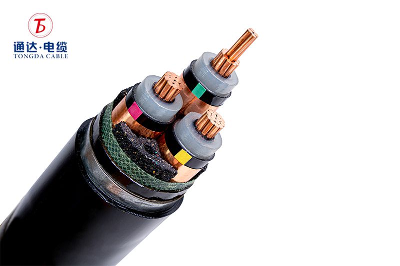 XLPE insulated steel tape armored PVC sheated power cable (YJV22)